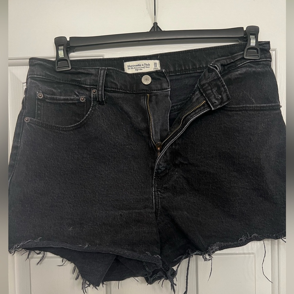 Abercrombie & Fitch Black Jean Shorts